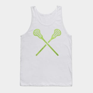 Lacrosse Stick Green Tank Top